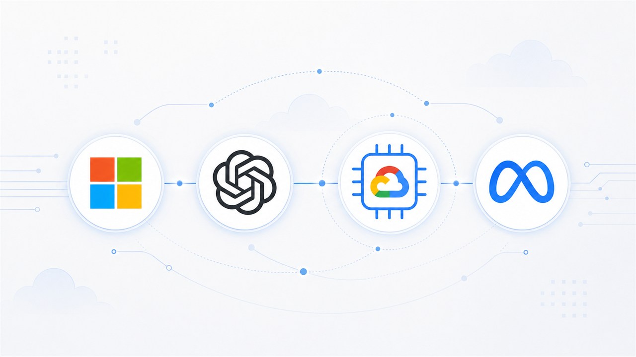 Microsoft OpenAI Google Meta AIニュース アイキャッチ