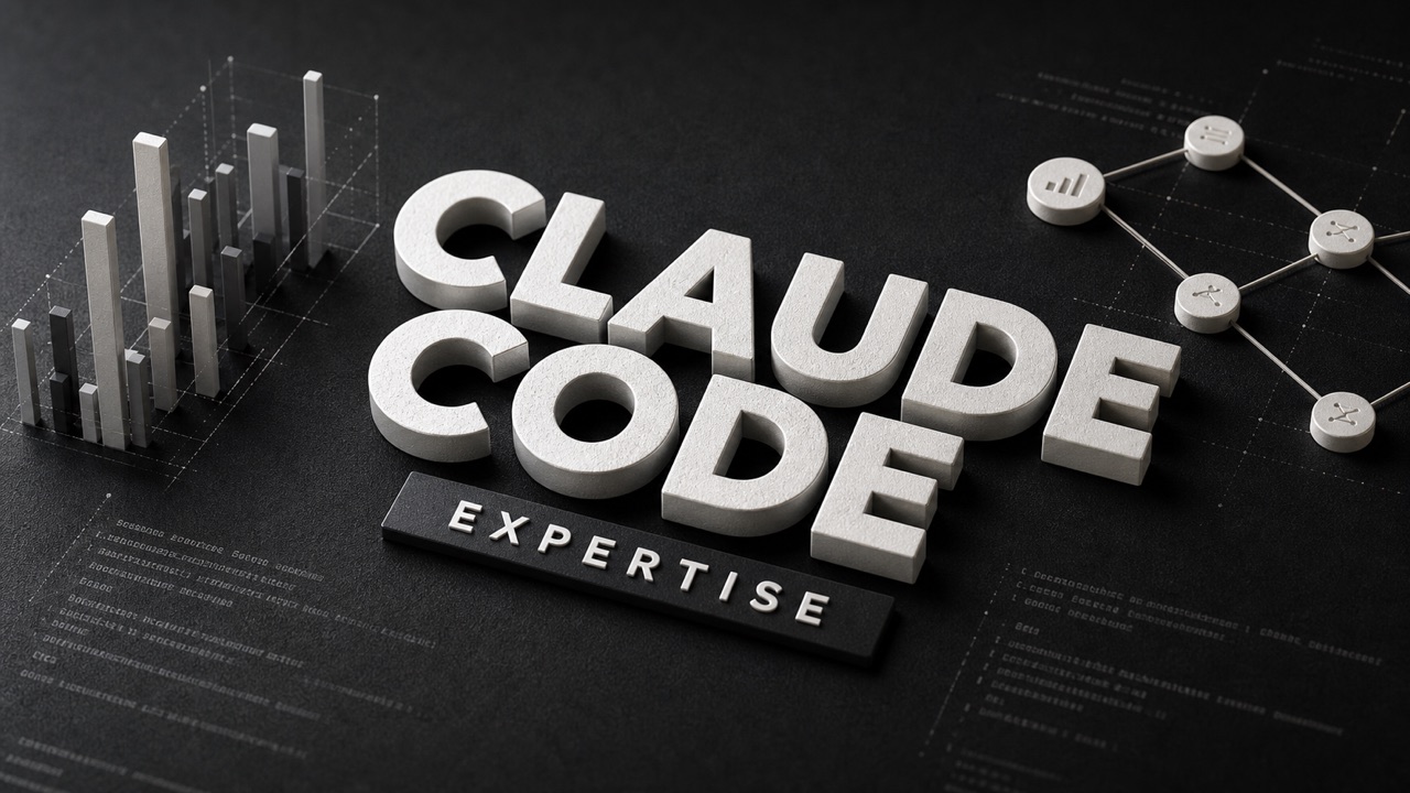 Claude Codeの利用データと専門知識をイメージしたアイキャッチ画像