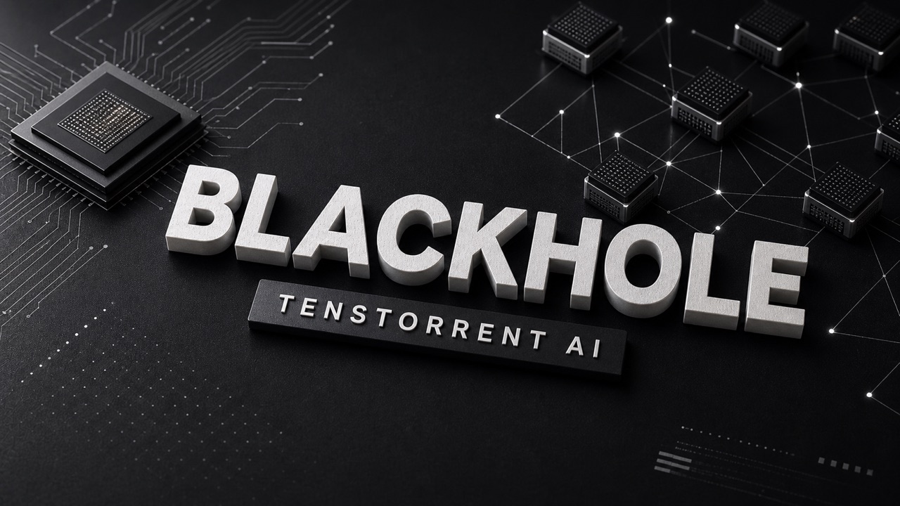 Tenstorrent Blackhole AIチップをイメージしたアイキャッチ画像