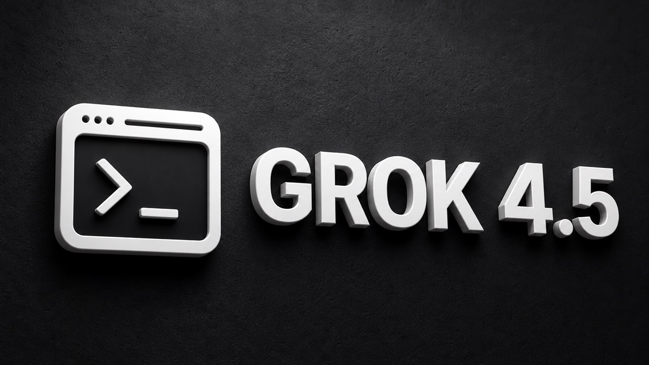 Grok 4.5をAIエージェント時代の仕事モデルとして紹介するアイキャッチ画像