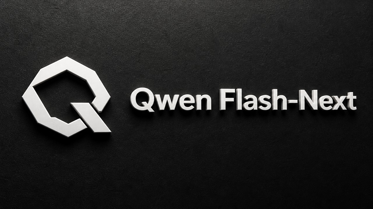 Qwen Flash-Next premium 3D logo featured image