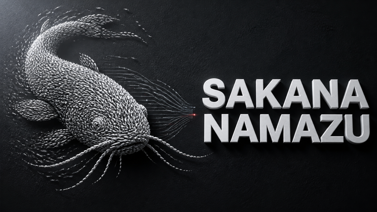 Sakana AIの日本語特化LLM API「Sakana Namazu」を表現したアイキャッチ画像