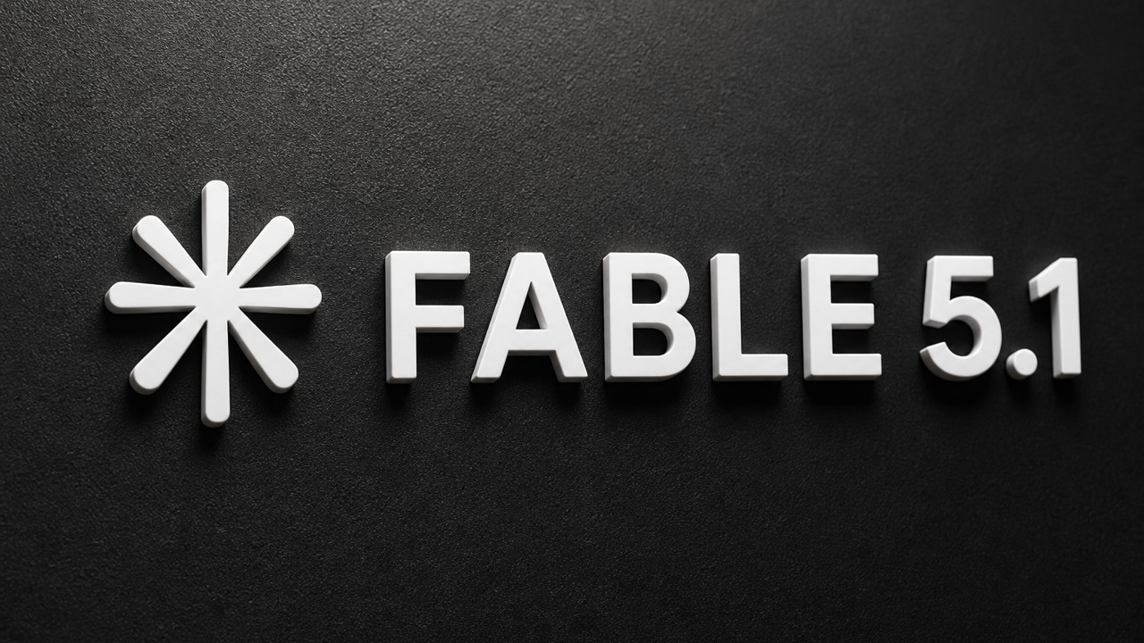 Claude Fable 5.1のプレミアム3Dロゴ調アイキャッチ